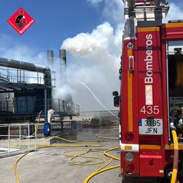 Incendio de una nave textil en Villena