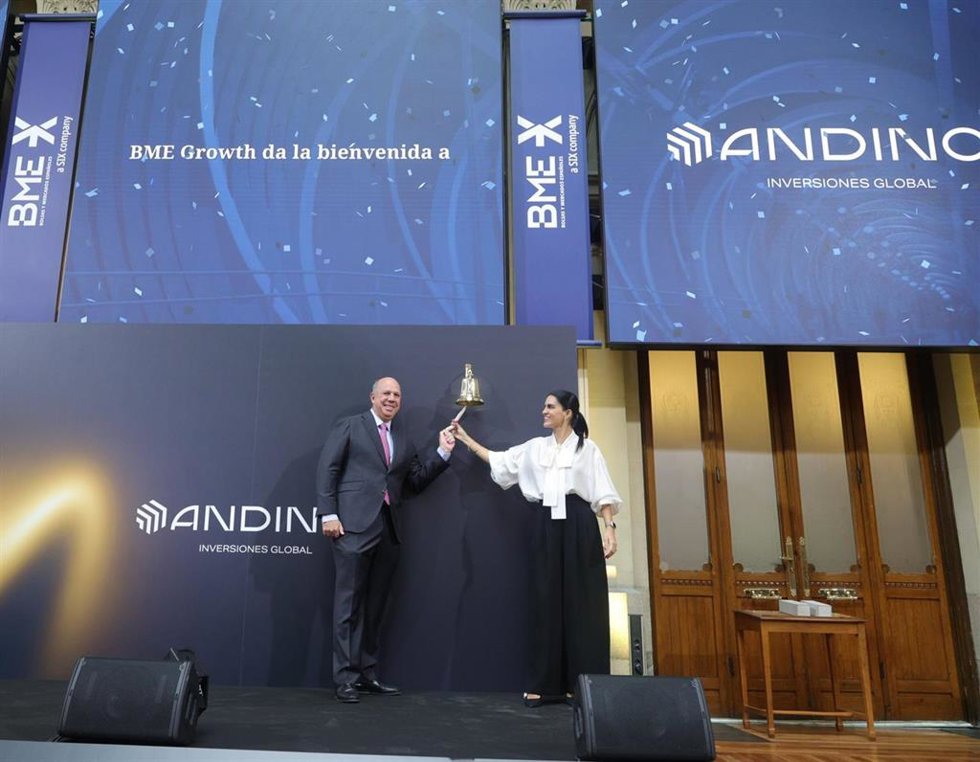 Andino Global debuta en BME Growth con una valoración de 61,7 millones de euros.