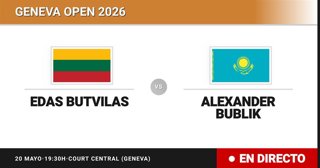 Edas Butvilas - Alexander Bublik: resumen y estadísticas del partido de Octavos de final de Geneva Open