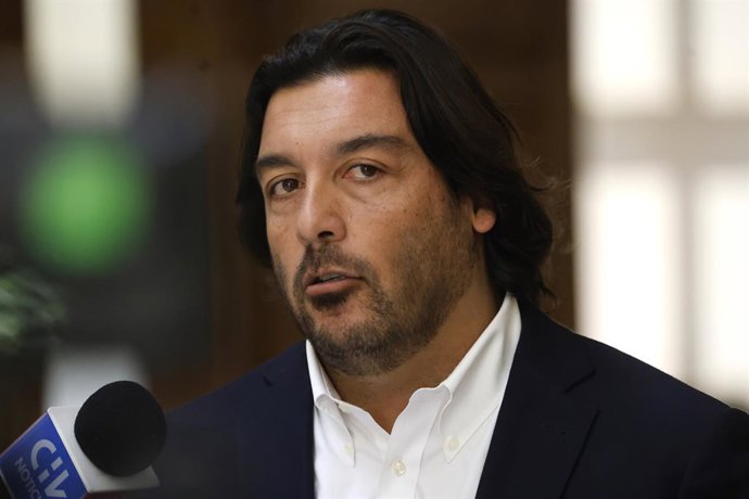 Valparaiso, 3 de marzo 2025 Punto de prensa de Raul Leiva en la Camara de Diputados Sebastian Cisternas/Aton Chile