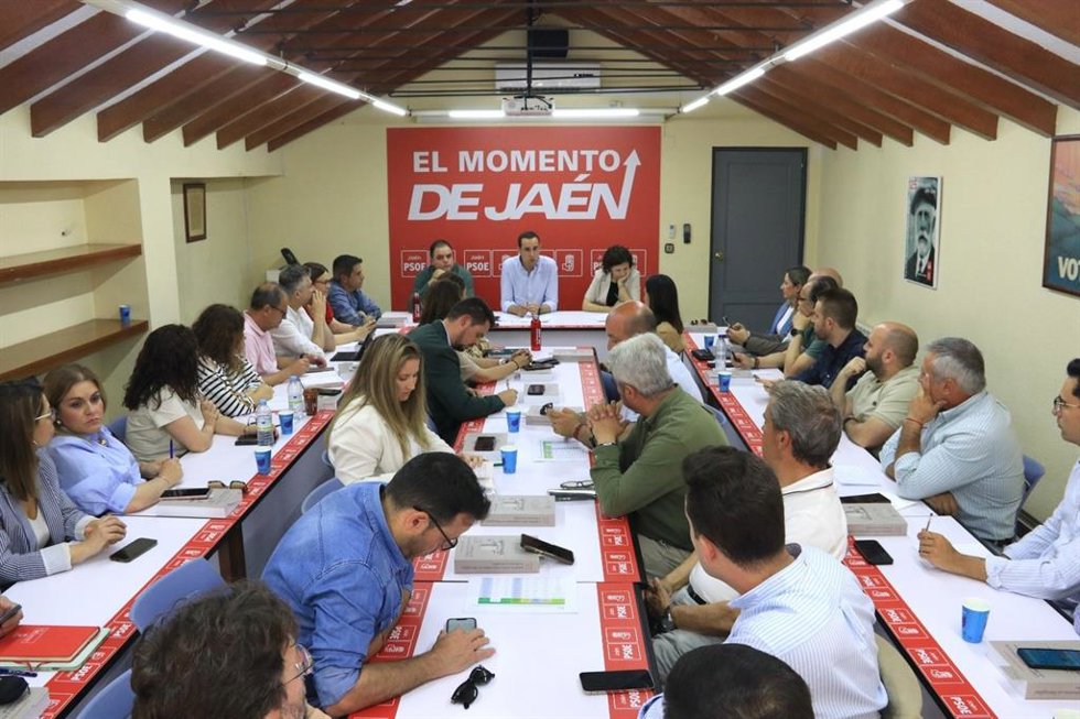 Reunión de la Ejecutiva Provincial del PSOE de Jaén.