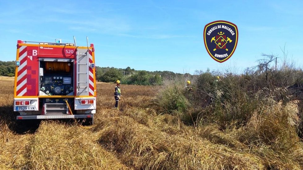 Controlado un incendio agrícola en Porreres