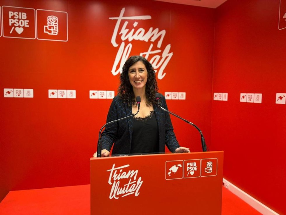 La secretaria general de la Federación Socialista de Mallorca (FSM), Amanda Fernández.