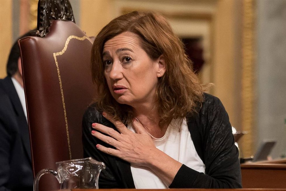 La presidenta del Congreso, Francina Armengol, durante una sesión plenaria en el Congreso de los Diputados, a 19 de mayo de 2026, en Madrid (España). 