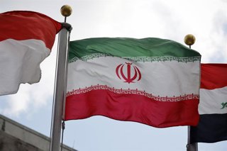 Archivo - Bandera de Irán en una imagen de archivo