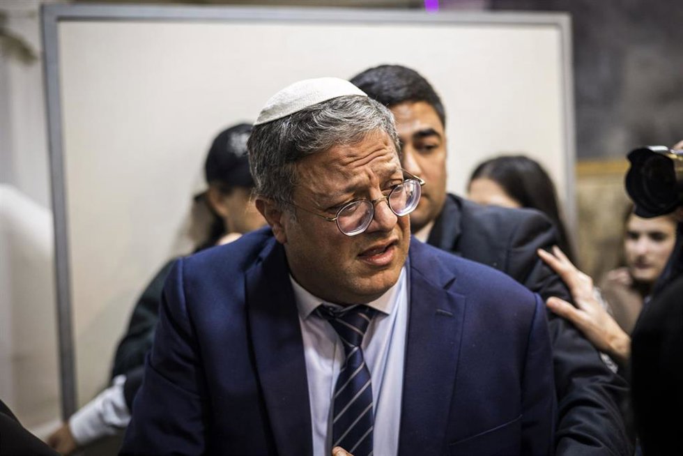 Archivo - El ultraderechista Itamar Ben Gvir en una ceremonia en Jerusalén, Israel.