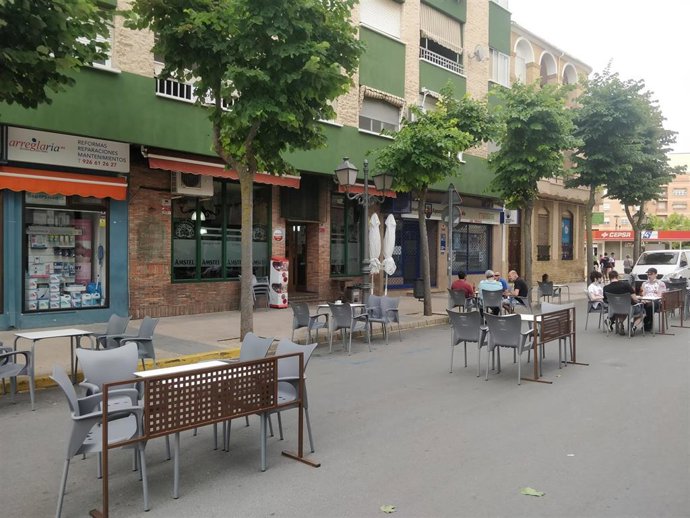 Archivo - Terrazas de bares.