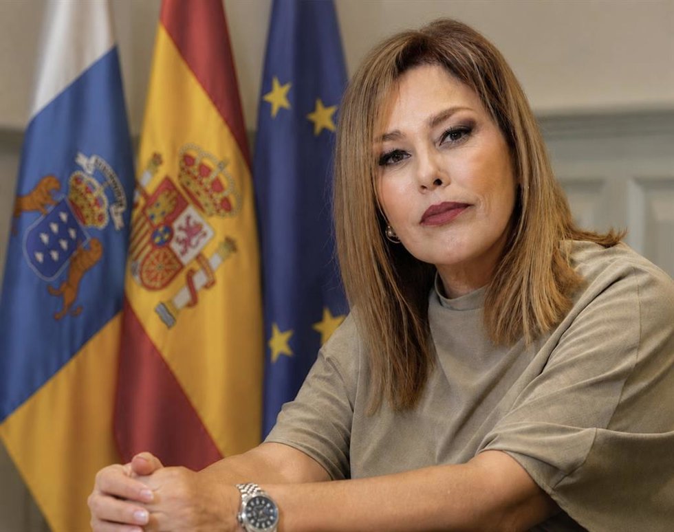 Astrid Pérez, presidenta del Parlamento de Canarias