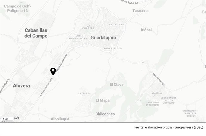 El accidente ha tenido lugar en el kilómetro 50 de la A-2 sentido Madrid.