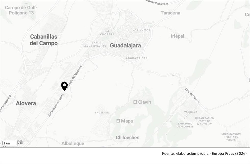 El accidente ha tenido lugar en el kilómetro 50 de la A-2 sentido Madrid.