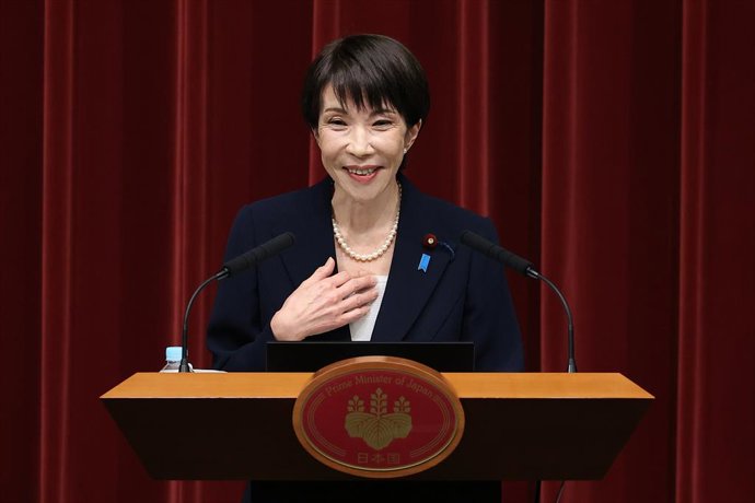 Archivo - La primera ministra de Japón, Sanae Takaichi.
