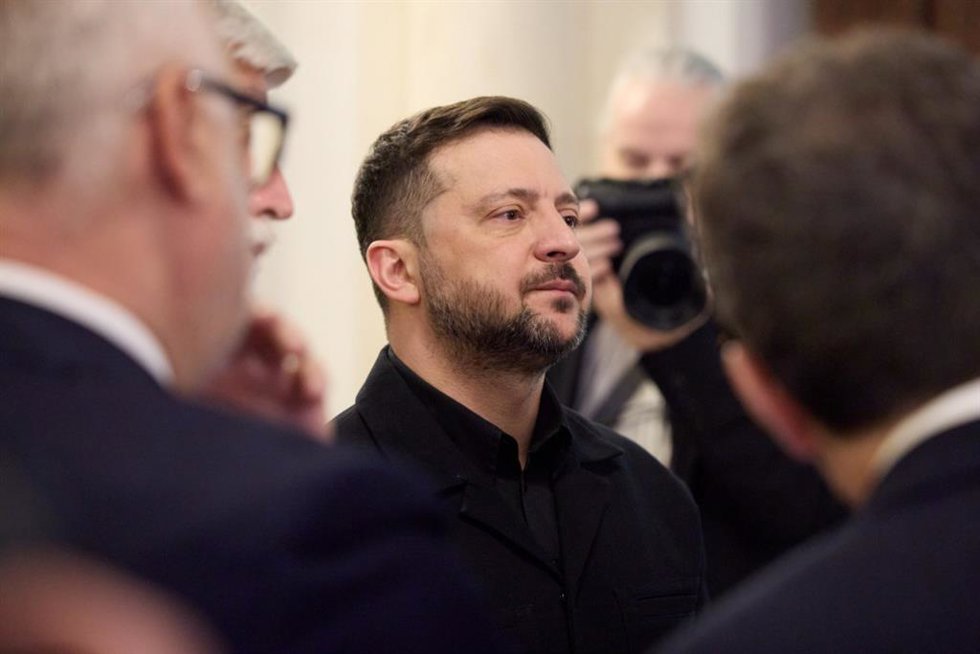 El presidente ucraniano, Volodimir Zelenski, en una reciente cumbre en Bucarest.