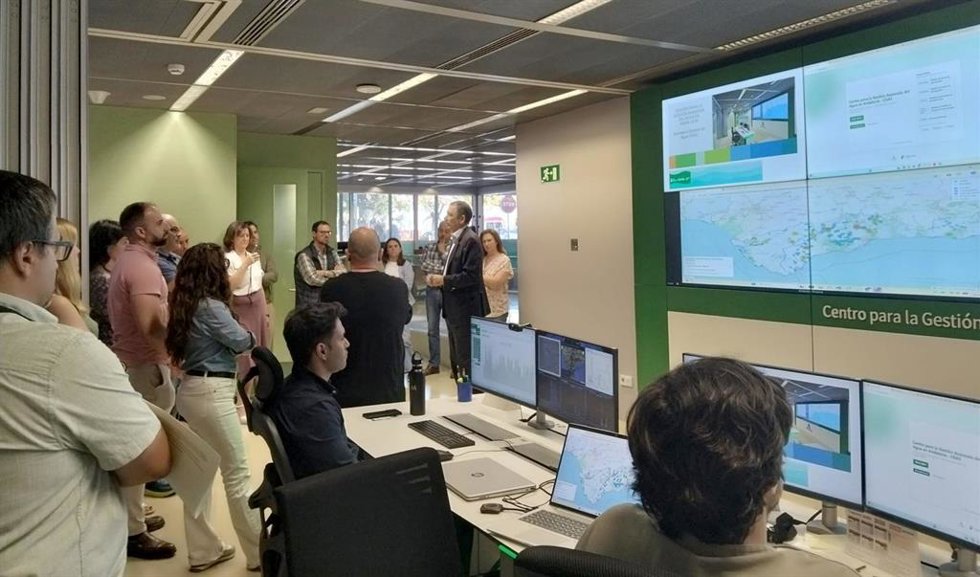 Visita al Centro de Gestión Avanzada del Agua de Andalucía de la Consejería de Agricultura, Pesca, Agua y Desarrollo Rural.