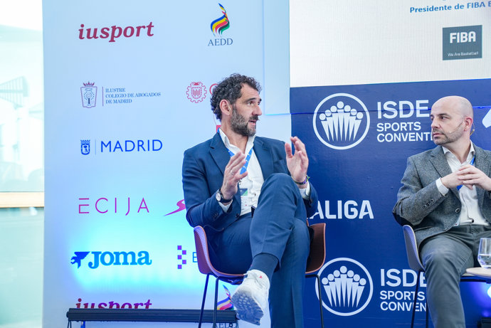 El presidente de FIBA Europa, Jorge Garbajosa, en la séptima edición del ISDE Sports Convention.
