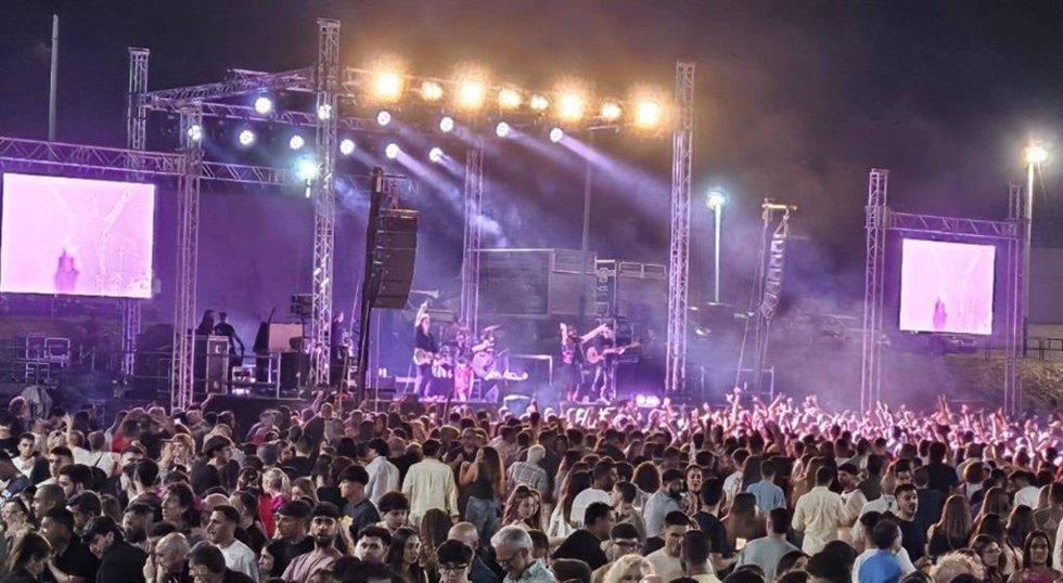 Uno de los conciertos en el recinto ferial de Alcalá con motivo de la Feria.