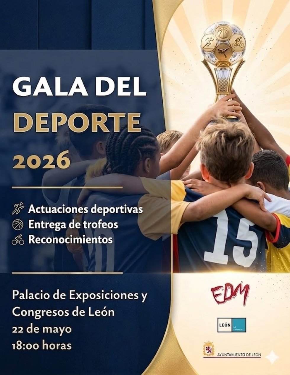 Cartel de la Gala del Deporte de León 2026.