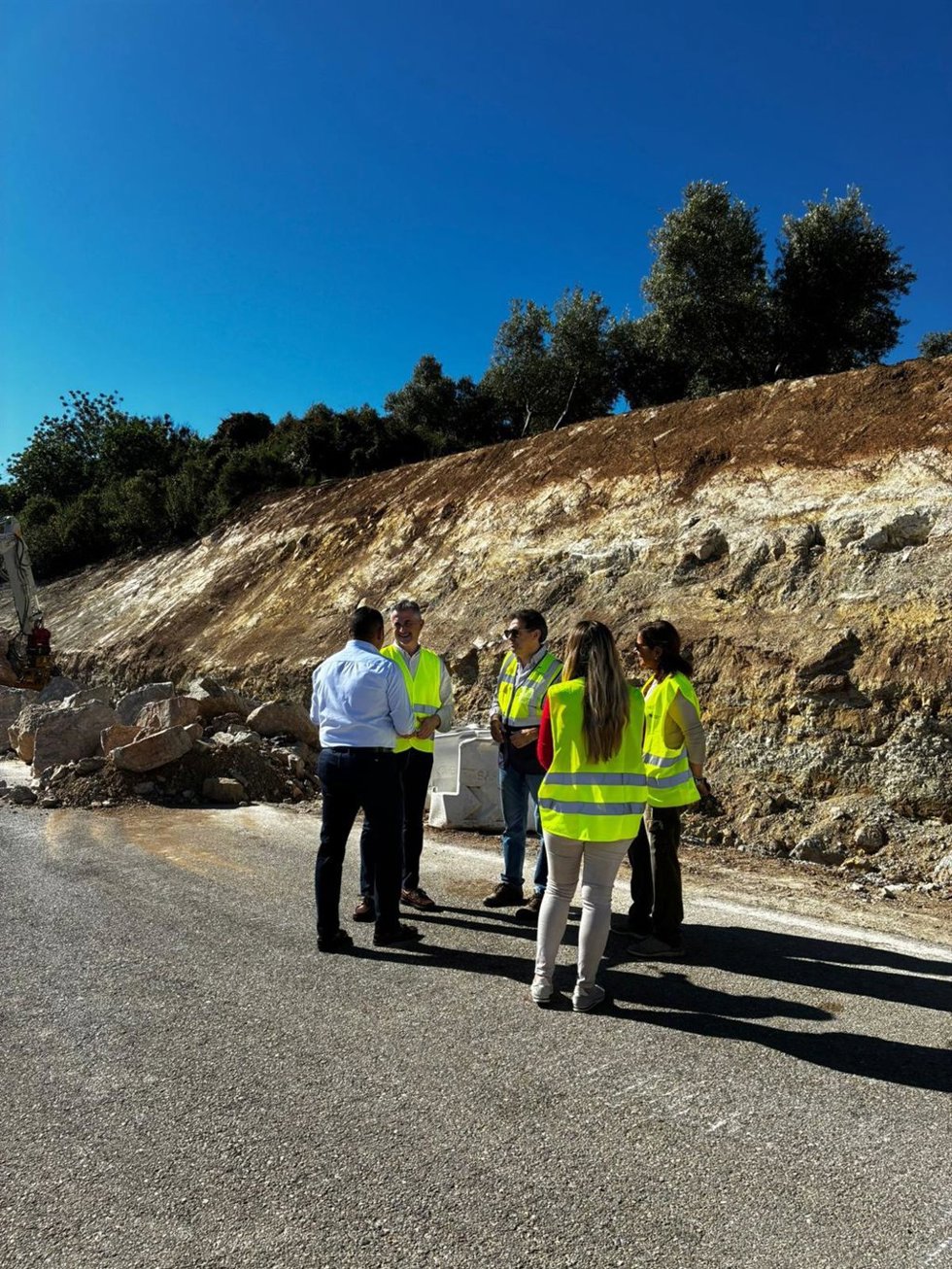 Visita a las obras en la carretera JA-4104.