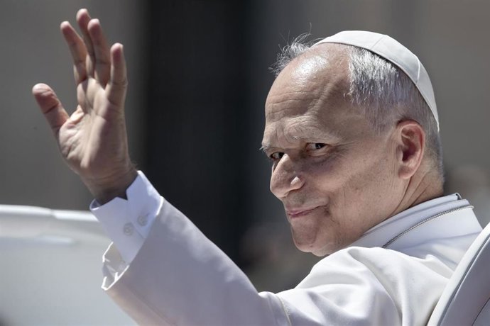 El Papa León XIV durante la última audiencia general