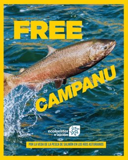 Cartel de la campaña '¡Free Campanu!'.