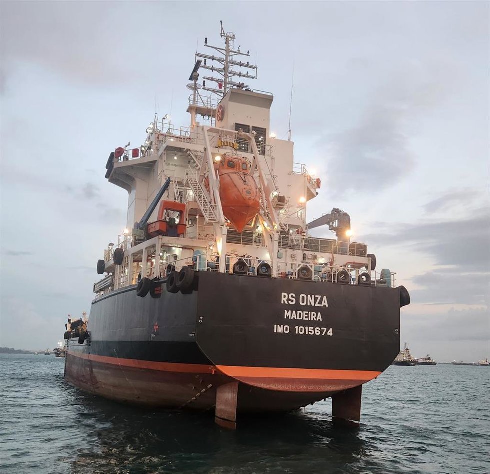 Buque RS Onza, del grupo naviero Suardiaz