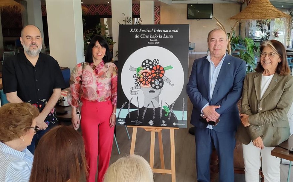 Presentación del cartel aunciador del XIX Festival de Cine Bajo la Luna-Islantilla Cinefórum.