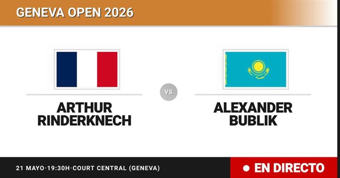 Arthur Rinderknech - Alexander Bublik: resumen y estadísticas del partido de Cuartos de final de Geneva Open