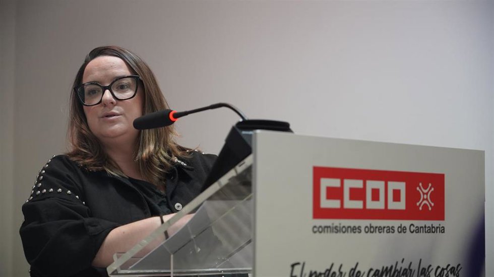 Archivo - Rosa Mantencón, secretaria general de CCOO Cantabria