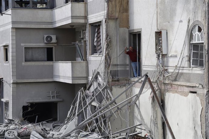 Estragos causados por ataques israelíes contra Líbano. Imagen de archivo