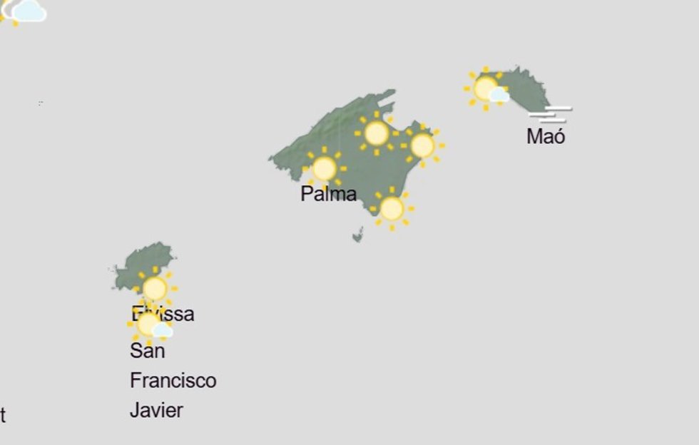El tiempo hoy, viernes 22 de mayo, en Baleares.