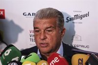 Laporta carga contra Florentino Pérez: "Fue una rueda de prensa esperpéntica y llena de falsedades"
