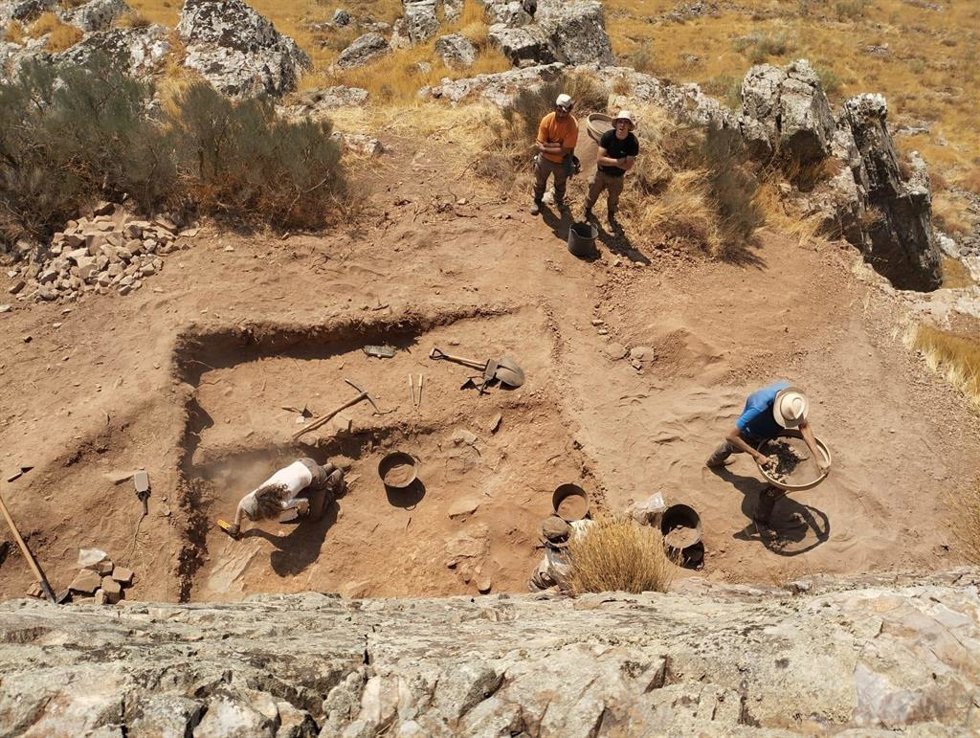 Archivo - Excavación arqueológica en el yacimiento de Las Chorreras, en Los Yébenes (Toledo).