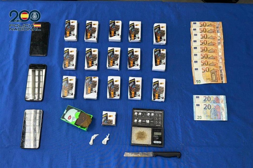 La Policía Nacional desmantela un punto negro de venta de hachís en Talavera de la Reina (Toledo)