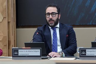 Archivo - El empresario Víctor de Aldama, comparece ante la comisión no permanente de investigación en el Parlament balear, a 20 de mayo de 2024, en Palma de Mallorca, Mallorca, Baleares (España). 