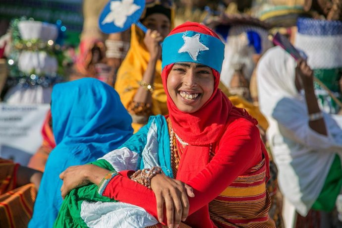 Archivo - Imagen de archivo de festividades en el estado somalí de Puntlandia 
