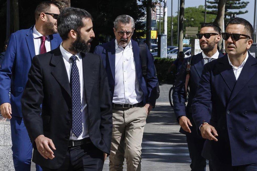 José María Ángel llegando a los juzgados de València