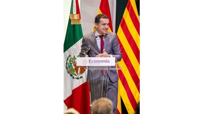 El conseller Òscar Ordeig en el cierre de su visita institucional a México
