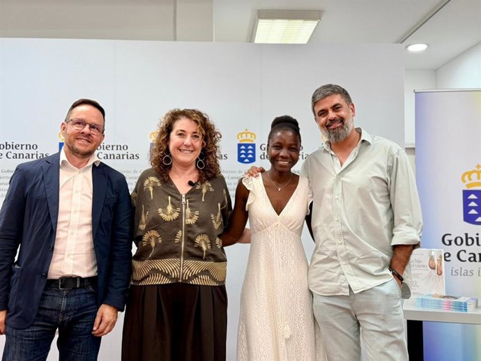 Binta Claire Sy en la presentación de su libro 'La hija del viento'