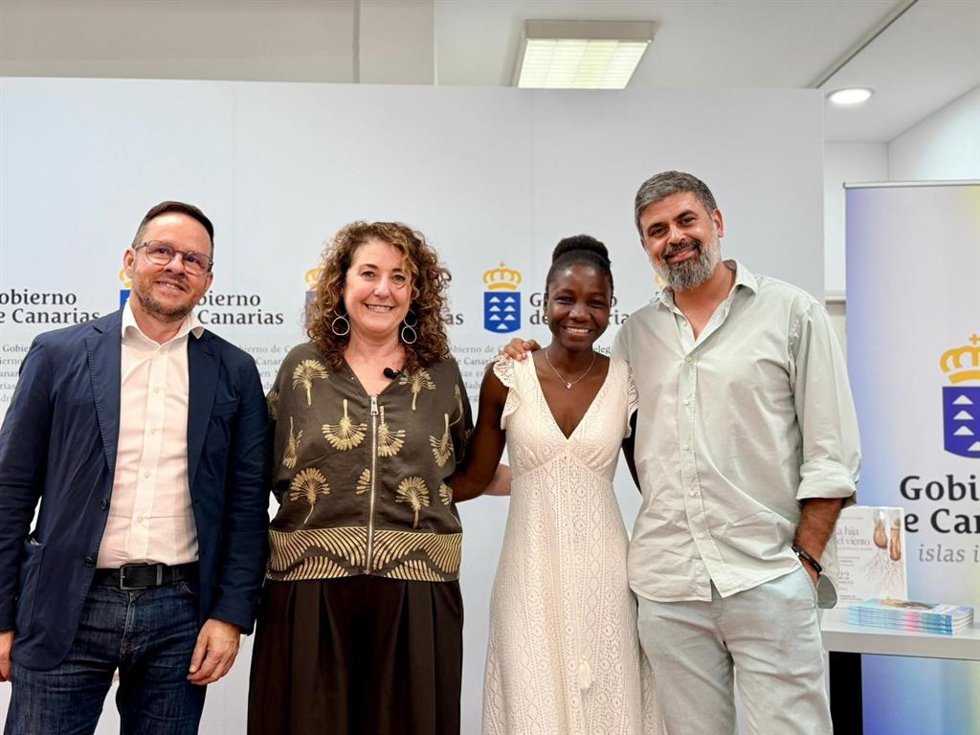 Binta Claire Sy en la presentación de su libro 'La hija del viento'