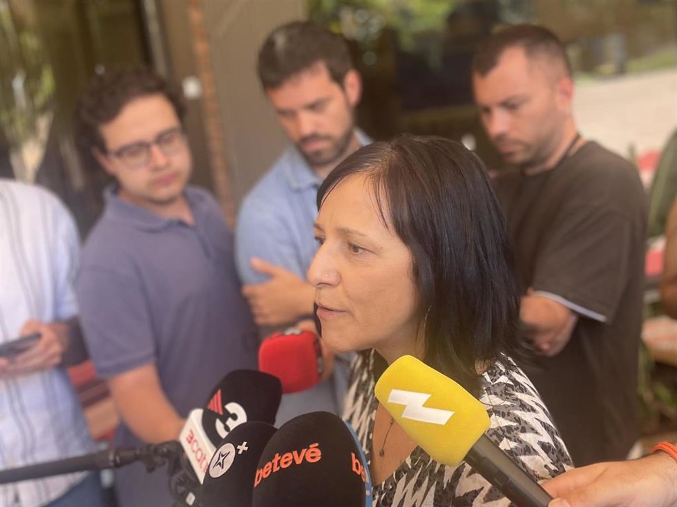 La portavoz de Ustec·Stes Iolanda Segura