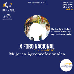Cartel Principal X Foro Nacional MujerAGRO