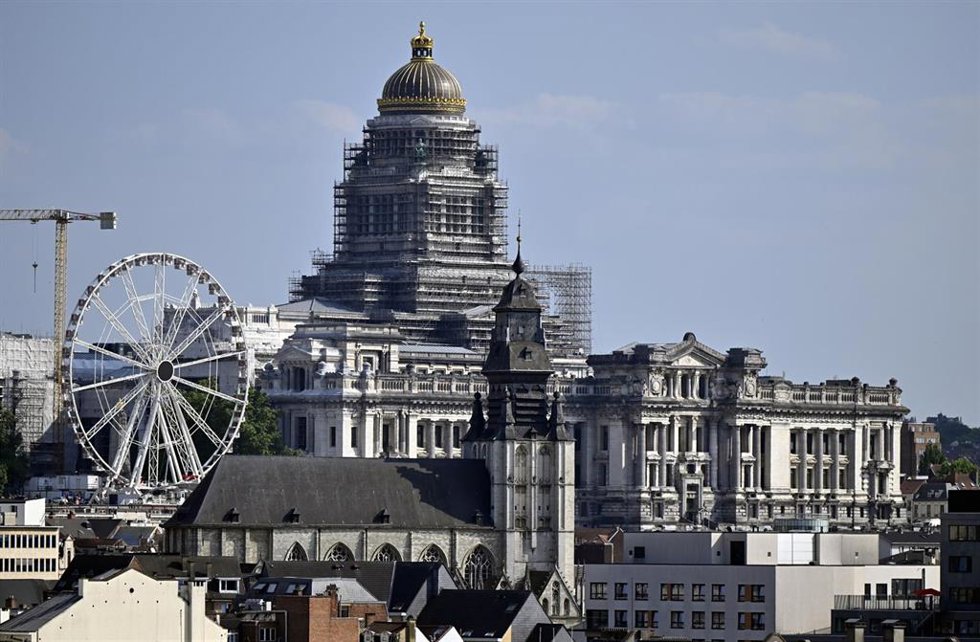 Archivo - Imagen de archivo del Palacio de Justicia de Bruselas, Bélgica.