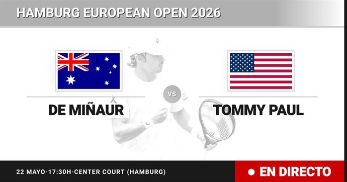 Alex de Minaur - Tommy Paul: resumen y estadísticas del partido de Semifinal de Hamburg European Open