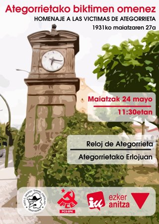Ezker Anitza-IU recordará el domingo la masacre de Ategorrieta.