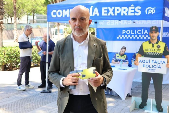 El president del PP a l'Ajuntament de Barcelona, Daniel Sirera