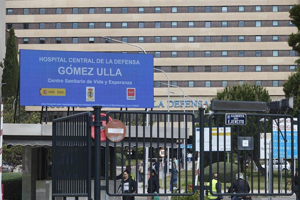 Fachada del Hospital Central de La Defensa Gómez Ulla, a 7 de mayo de 2026, en Madrid (España).