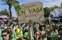 Educación cifra en el 25,42% el seguimiento de la novena jornada de la huelga indefinida en la enseñanza pública