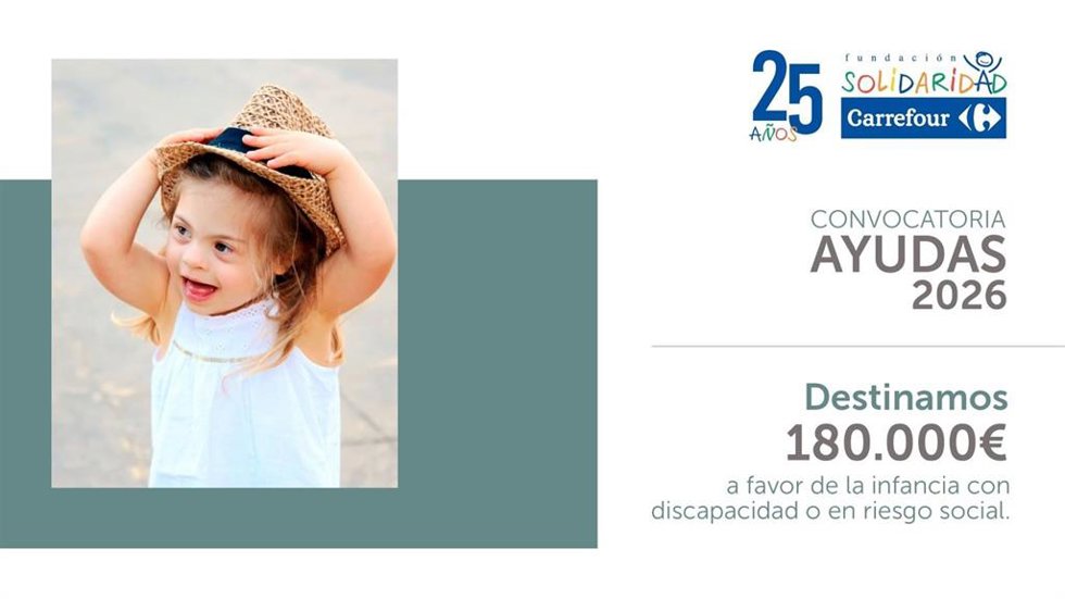 Fundación Solidaridad Carrefour lanza la XXIV edición de su 'Convocatoria de Ayudas' a la infancia vulnerable