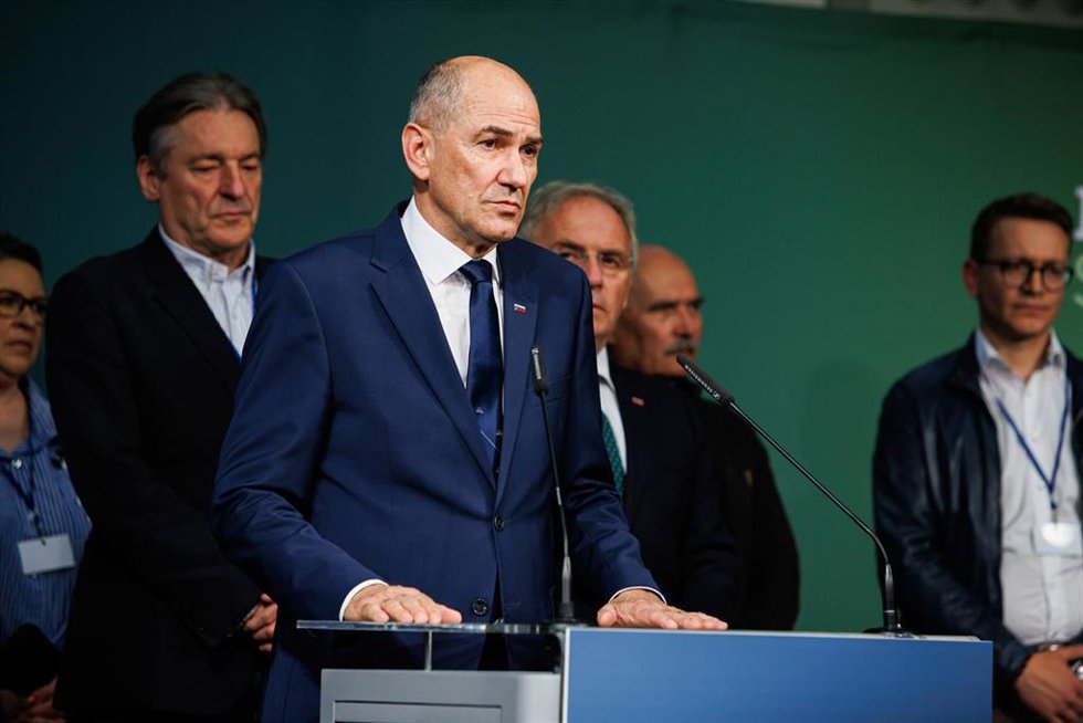Archivo - El ex primer ministro de Eslovenia, el conservador y populista Janez Jansa