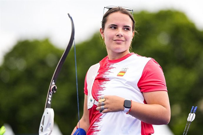 Archivo - Elia Canales, durante una competición.