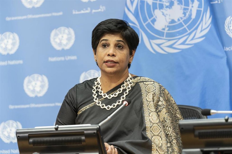 Archivo - La fiscal adjunta del Tribunal Penal Internacional (TPI), Nazhat Shameem